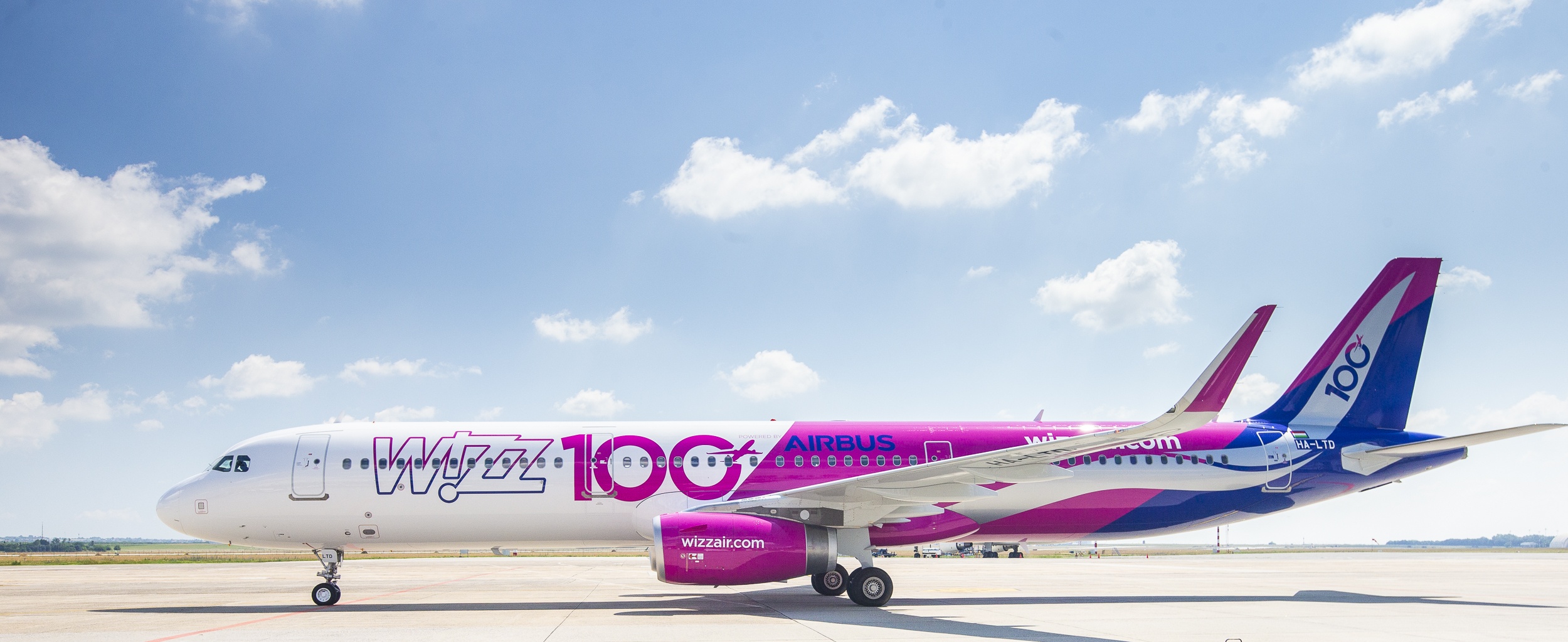 Megérkezett a Wizz Air-flotta 100. repülőgépe