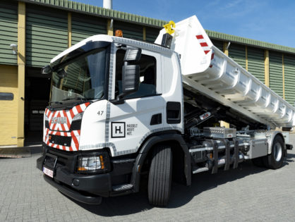 Megérkezett Belgiumba a Scania XT tehergépkocsi első gázüzemű példánya